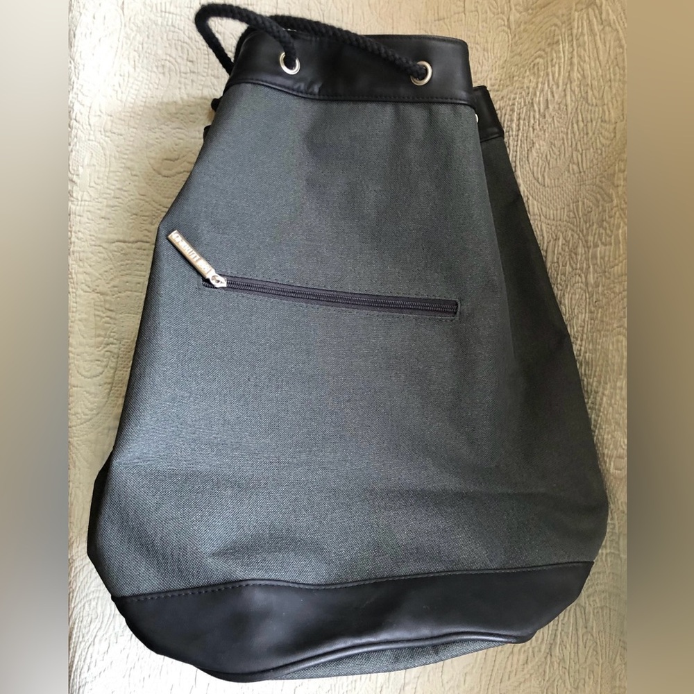 VINTAGE “Cerruti 1881” Stylish Black and Gray Backpack (RARE FIND!)  NWT